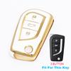 2/3/4 кнопки для Toyota Auris Corolla Reiz Avensis Verso Yaris Aygo Rav4 Scion TC IM TPU чехол для ключа автомобиля крышка пульт оболочка брелок
