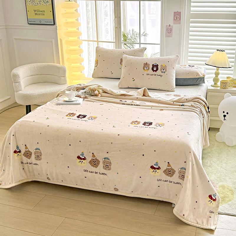 Romantic Love Hearts Pattern Throw Blanket Super Soft Cozy Warm Flannel Blanket for Couple Decorative Home Bed Sofa Couch Chair