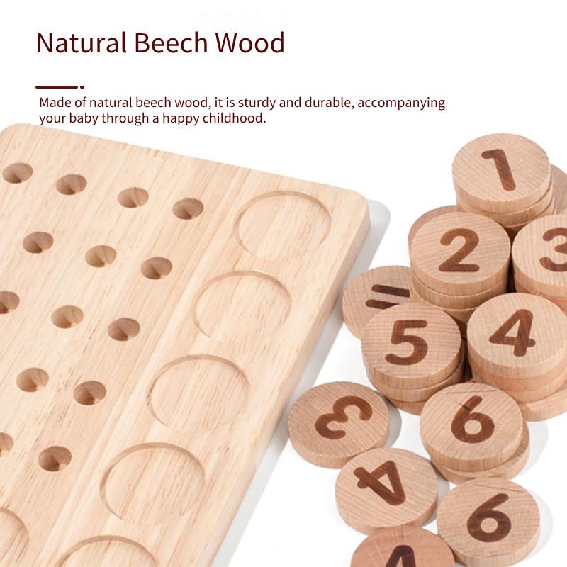 Digit 10 Kids Counter Early Education Number Match Arithmetic Board Kindergarten