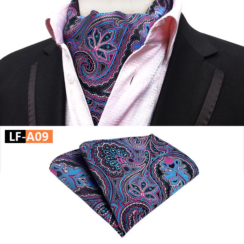 Men's Polyester Retro Tie, Scarf, and Pocket Square Set