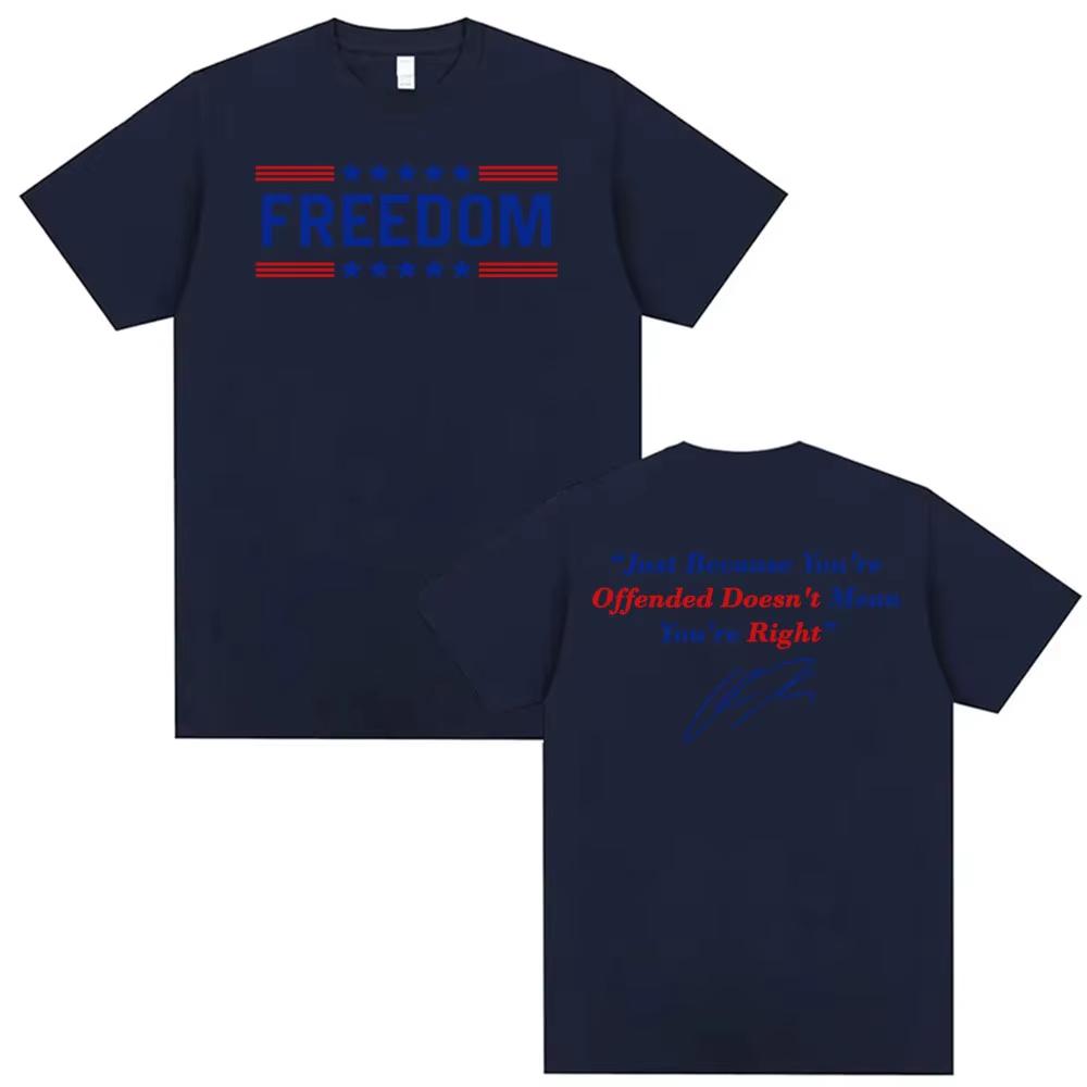 Justice for Charlie Kirk Freedom Tshirts for Men Women Harajuku Fashion Aesthetic Tshirt Summer High Quality Oversized T Shirt
