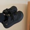 High-value Skirt Black Heightening Platform Shoes Children's Autumn New Versatile Sports Retro German Training Board Shoes