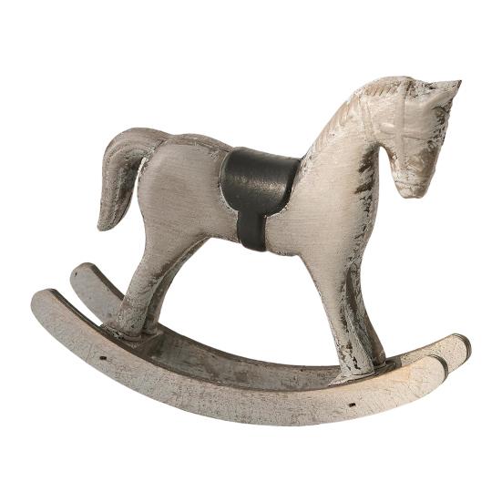 Деревянная фигурка лошадки-качалки, ретро миниатюрная лошадка, деревенское настольное украшение, статуэтка лошадки-качалки для дома, центральный элемент для стола, полка, шкаф