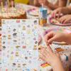 5D Embossed Cartoon Nail Stickers for Kids PVC Self Adhesive Waterproof