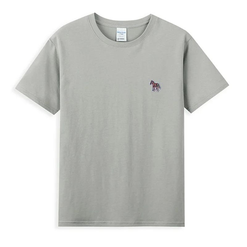 Hot Sales Cotton T-shirt Unisex/Women Summer Luxury Brand Embroidery Korean Style Short Sleeve Tops Fashion Round Neck Classic Tees Unisex