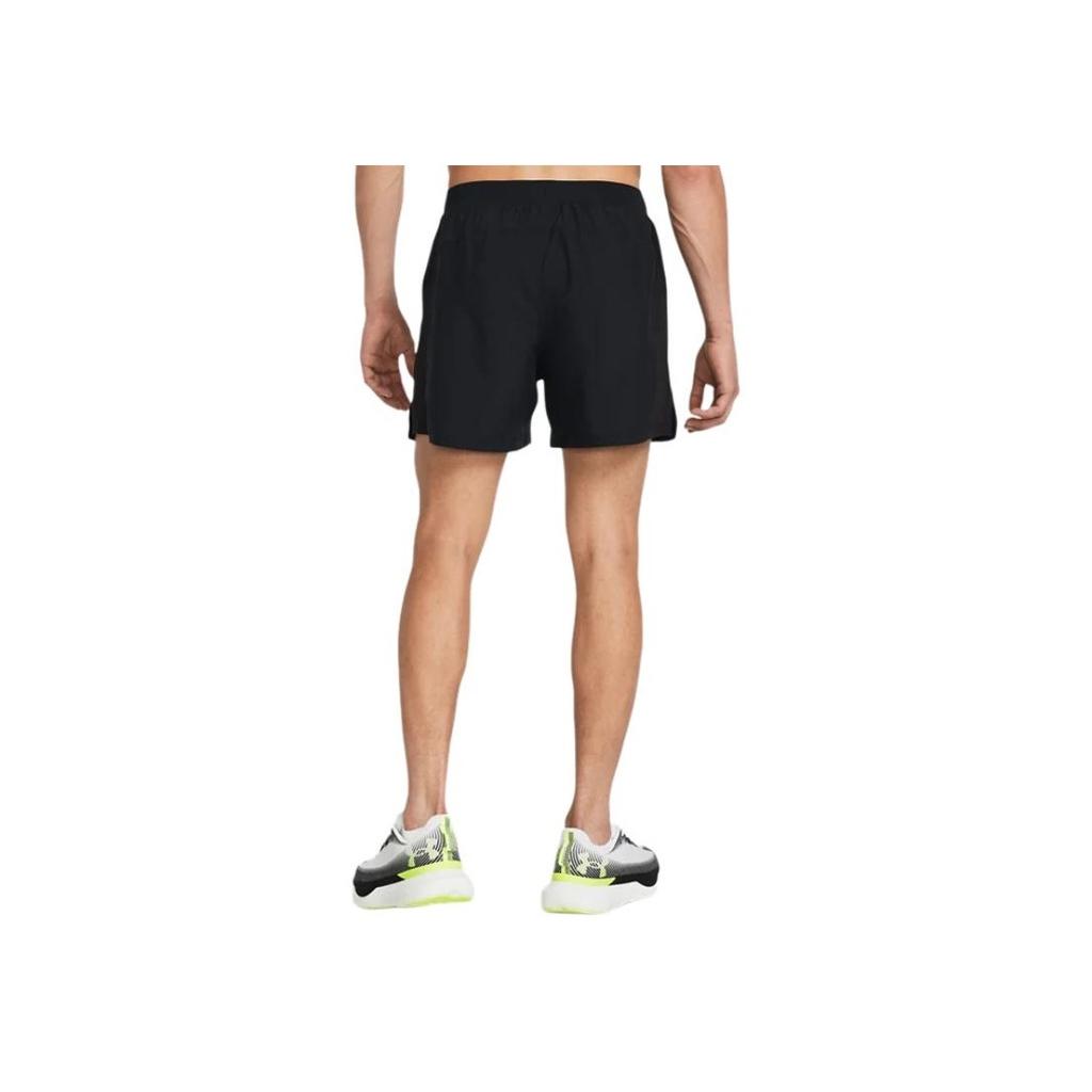 Under Armour Logo Print Lace-Up Breathable Mid-Waist Casual Shorts Men Bottoms Black 1382617-001