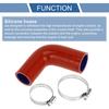 X AUTOHAUX Silicone Hose, Different Diameter, Elbow 90°, 4 Layer Strengthened, Pressure Resistant, Durable,