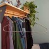 Non-Slip Space Saving Hangers Portable Collapsible Clothes Space Savers  For Dorm Room