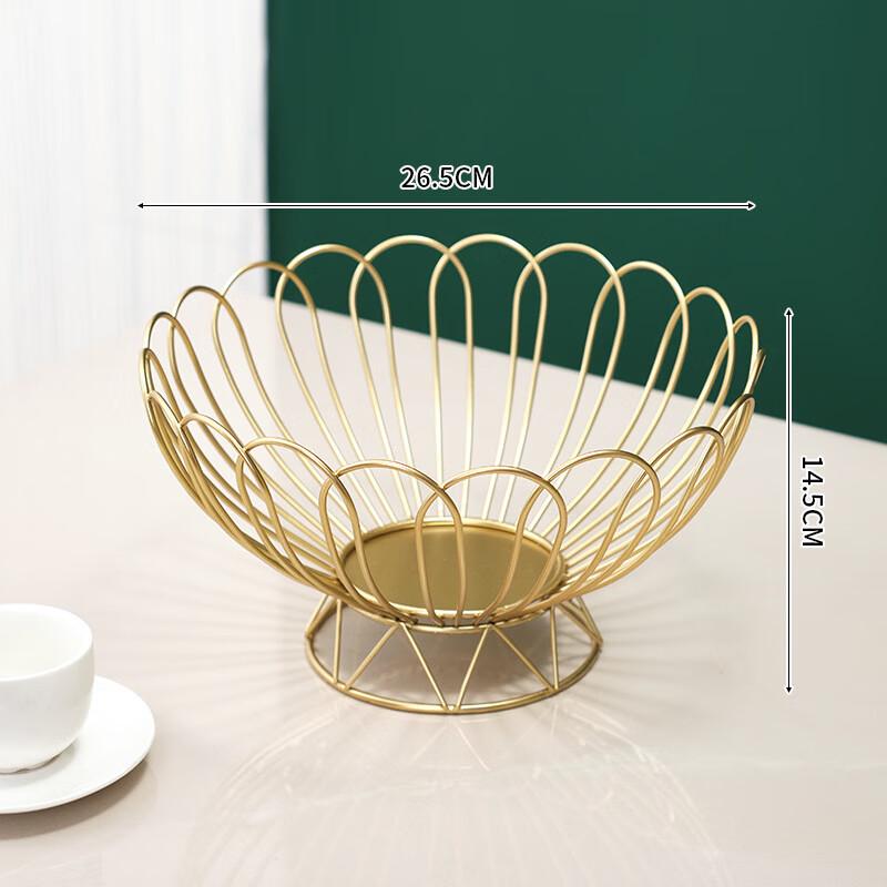 Золотой Венок Qinkai Кованая Железная Корзина для Фруктов