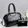 New Trendy Luxury Glossy Embossed Women Mommy And Me Top Handle Bag, Versatile Convertible Shoulder Crossbody Purse For Daily Shopping Dating Outfits