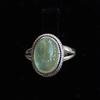 Solid 925 Sterling Silver Prehnite Oval Gemstone Boho Designer Wedding Gift Statement Ring Jewelry