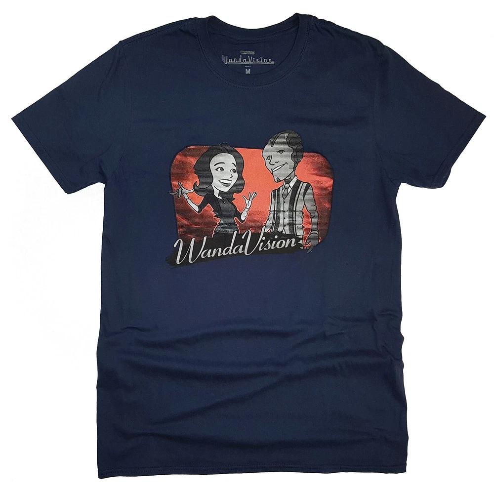 Comics Unisex Tshirt Wandavision Red Logo Cartoon