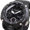 Casio Черный 20 АТМ Водонепроницаемый Зарубежная Модель G-SHOCK Аналогово-Цифровые Часы из Карбона/Полимера, Ударопрочные, GA-2000S-1A