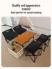 Tanli Portable Outdoor Folding Table & Chairs Set - Lightweight Roll-Up for Camping & Picnic