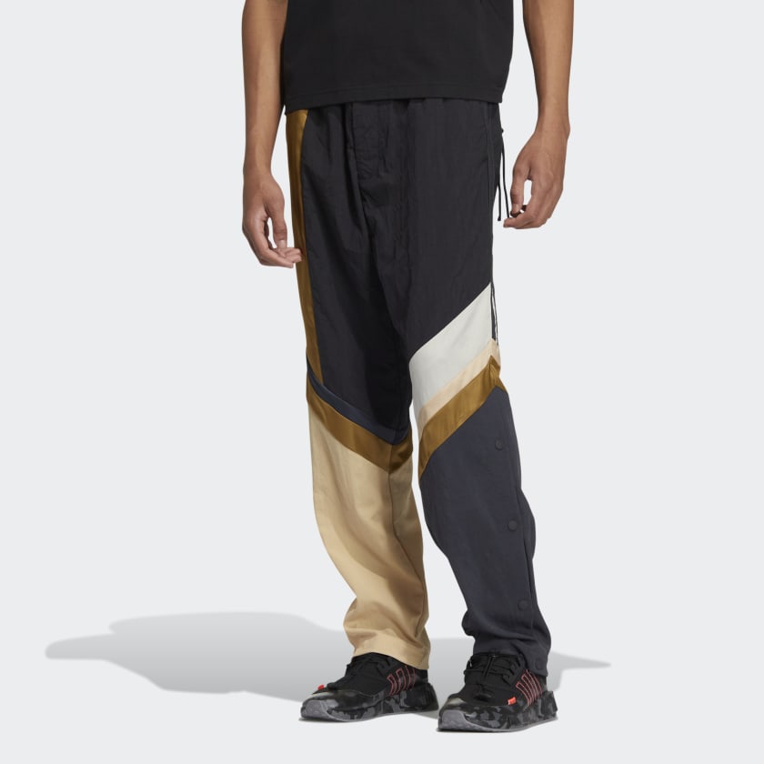 adidas Мужские прямые вязаные спортивные брюки в полоску с логотипом Originals SFTM IA9331