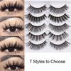 Professional Natural Long Handmade Flare Thick Cross 3D Faux Mink Hair Wispy Fluffy False Eyelashes
