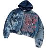 Unisex Y2K Streetwear Demon 3D Print Loose Fit Hooded Sweatshirt Jacket Teens