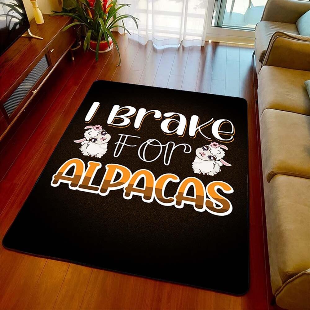 Ковер из альпаки с 3D принтом, украшение в виде животных, коврик, забавный коврик на день рождения для друга, гостиная, спальня, детская комната, коврики, коврик для домашнего декора