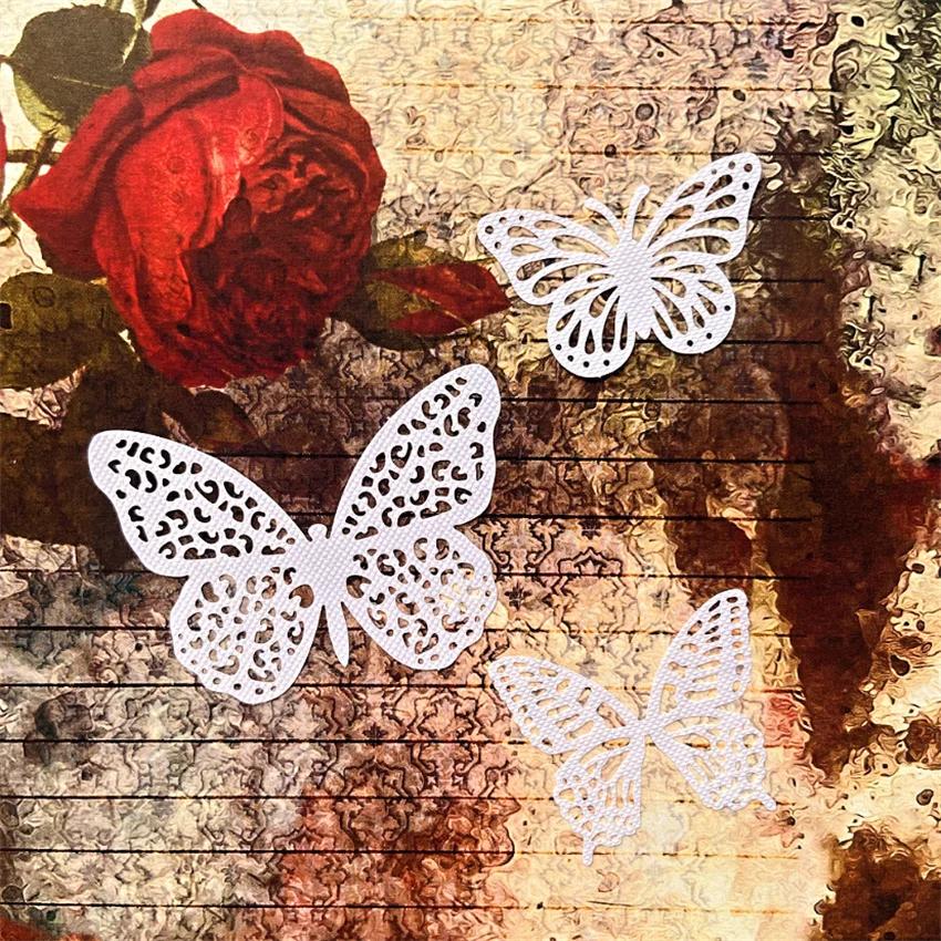 10 шт./упак. Изысканные кружевные бумажные салфетки/подставки под тарелки с рисунком бабочки Для свадебной вечеринки Декоративные принадлежности Бумага для скрапбукинга Рукоделие