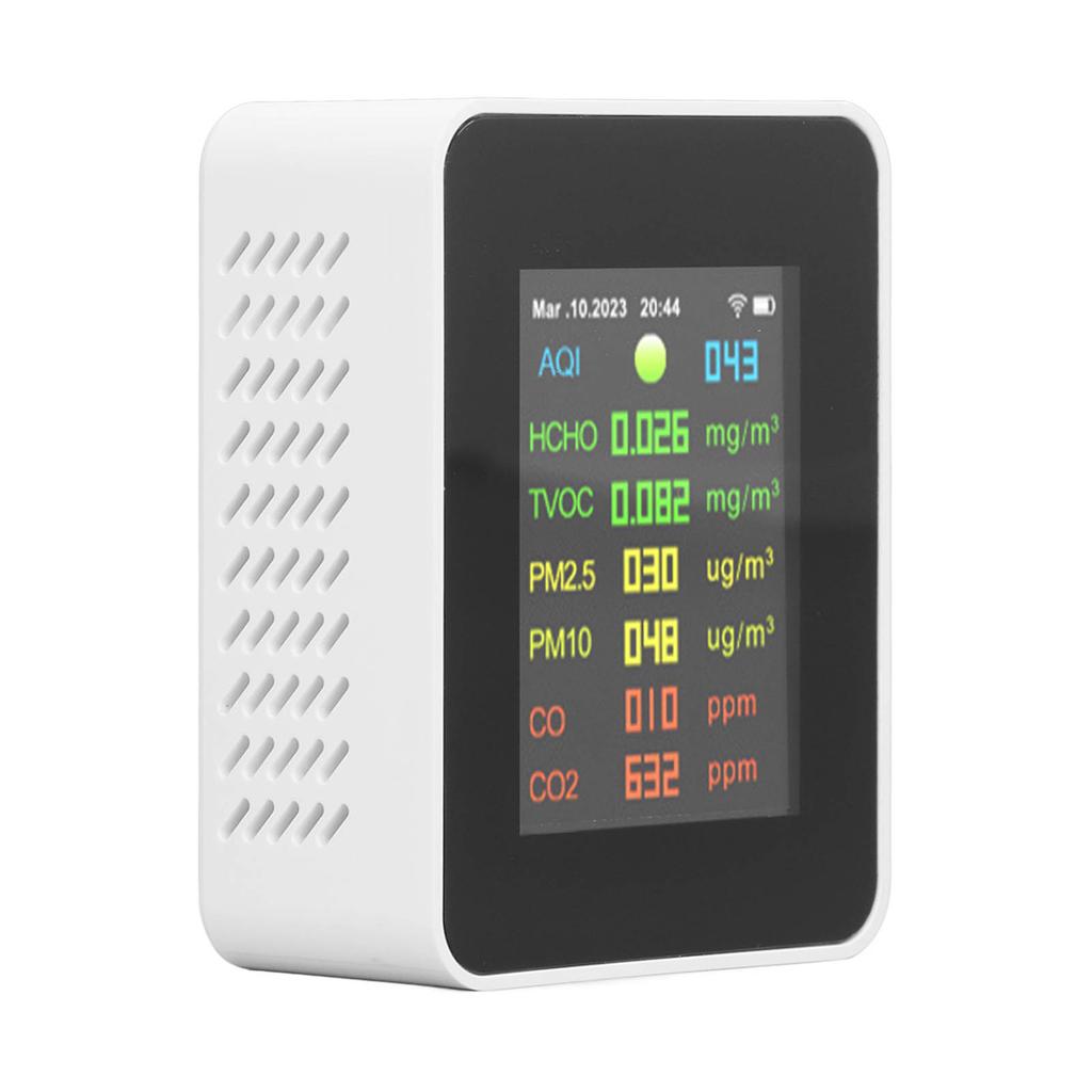 9 In 1 Air Quality Monitor WiFi Air Detector Color LCD Digital Display Multifunctional Indoor Test Meter