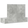Makeup Table with Drawers Gray 100 x 40 x 70 cm Engineered Wood