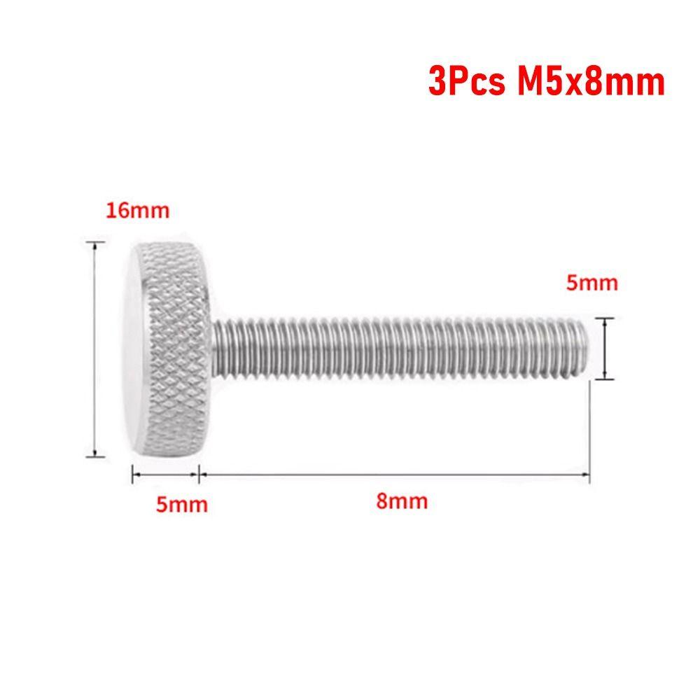 3/5 шт., затянуть рукоятку M3 M4 M5, болт с ручкой, новый винт с накатанной головкой
