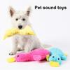 Пищащая плюшевая игрушка для собак «Утка» без наполнителя, жевательная игрушка для собак, интерактивная игрушка для щенков, режущихся зубов, для маленьких, средних и больших собак