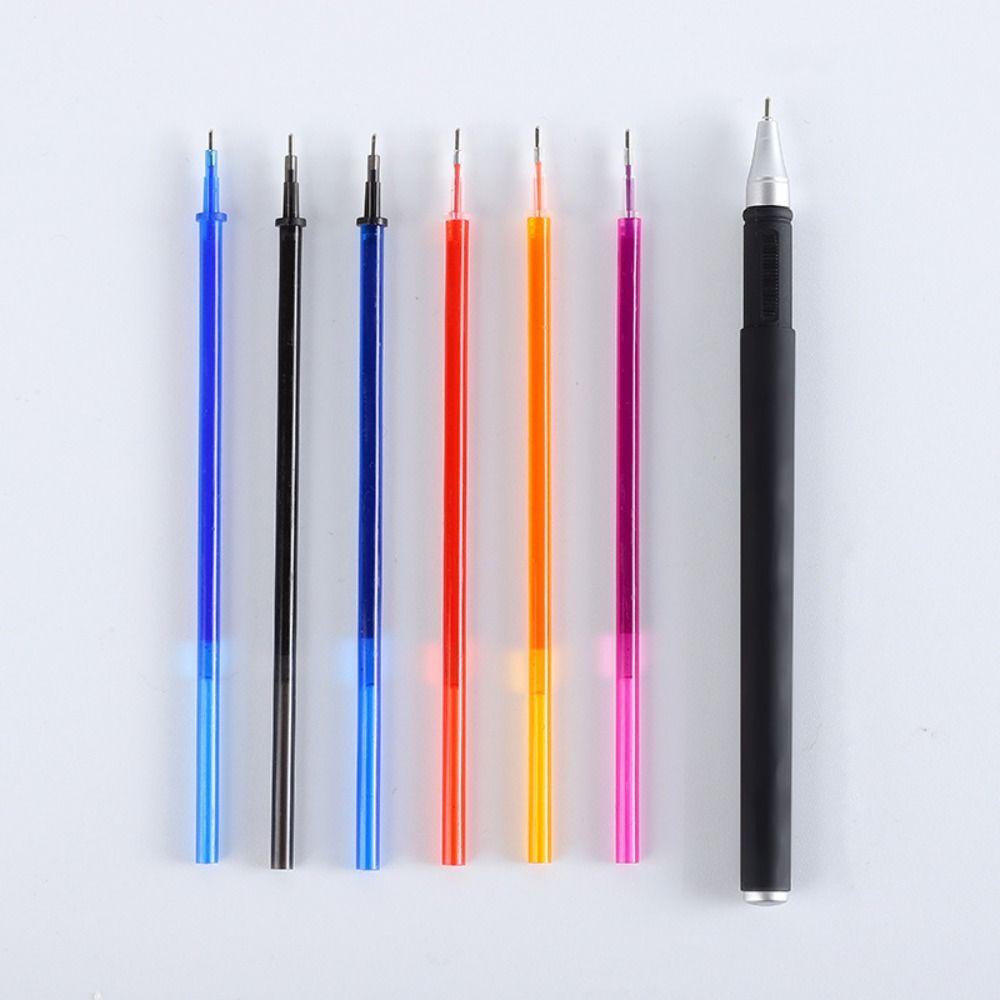 10 шт./набор Пишущий инструмент Стержень для гелевой ручки 0,5 мм Цветные чернила Стержень для гелевой ручки Принадлежности для рисования