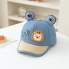 Children's Three-Dimensional Ear-Shaped Lion Stickers, Multi- Printed Baseball Cap with CAR Letters, Various Colors