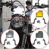 Совместим с Ducati Scrambler 400 800 2015-2023 2017 2018 Мотоциклетное ветровое стекло Ветрозащита Муха Щиток Ветроотражатель с держателем(Золото)