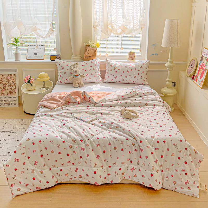 Охлаждающее летнее одеяло класса А для младенцев из стираного хлопка и соевого волокна