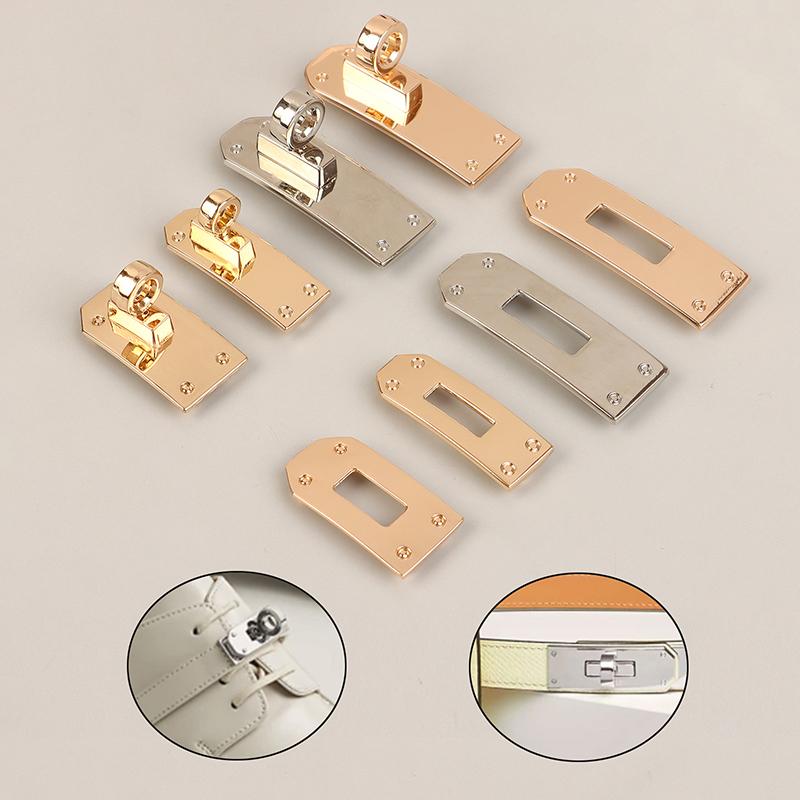 1Set Bag Lock Set Metal Buckles Clasp For Bag Strap Women Handbag Purse Twist Locks Diy Hardware Accessories