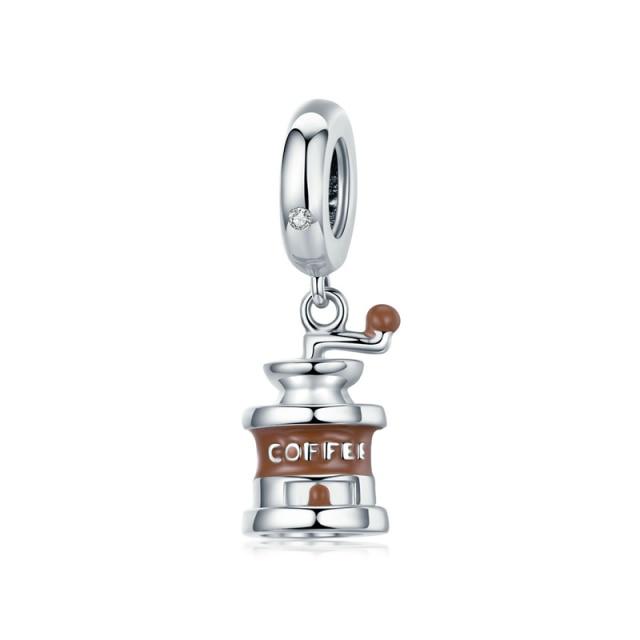 Sterling Tone Family Home Eiffel Tower Camera Travel Dream Coffee Cup Shoes Charm Fit Charm Bracelets Diy JewelryFashion Charm
