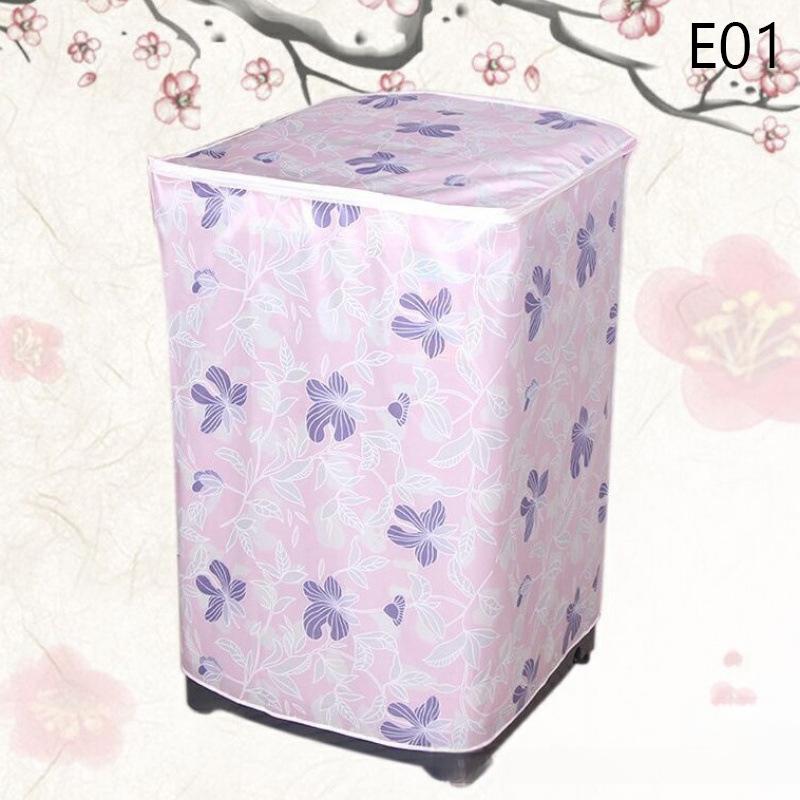 Top Load Washing Machine Cover Dust Cover Printing Dryer Cover Waterproof Sunscreen Multifunction Washroom Household Supplies
