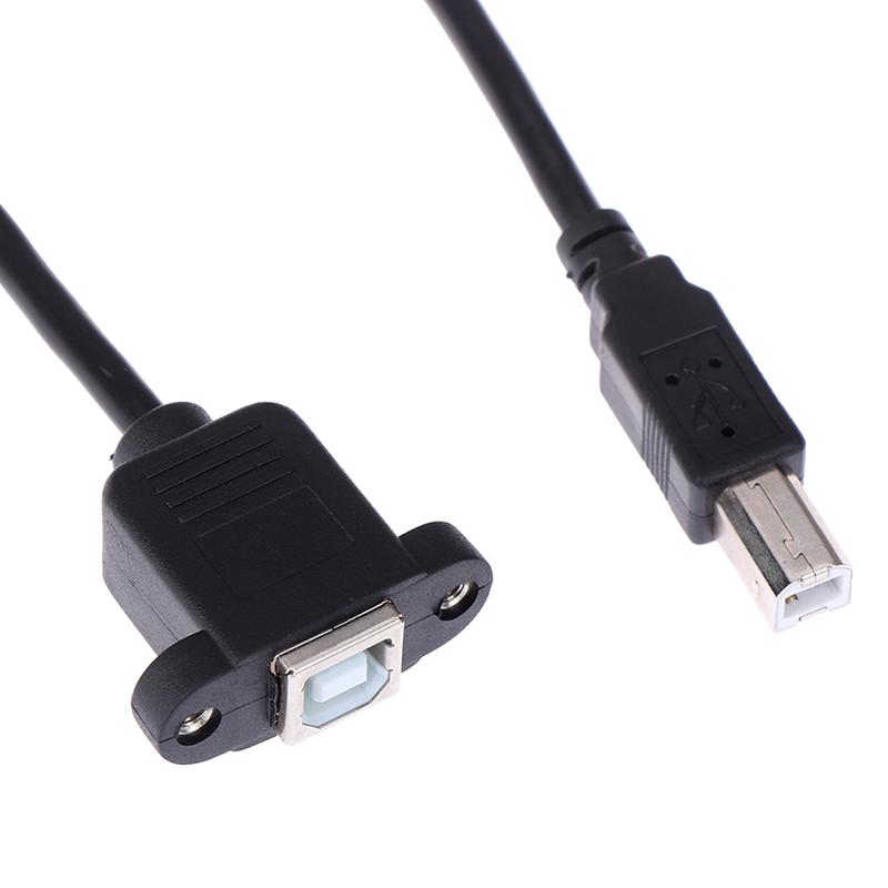 USB 2.0 Тип B Мужской и Тип B Женский Удлинительный кабель принтера с креплением на панели