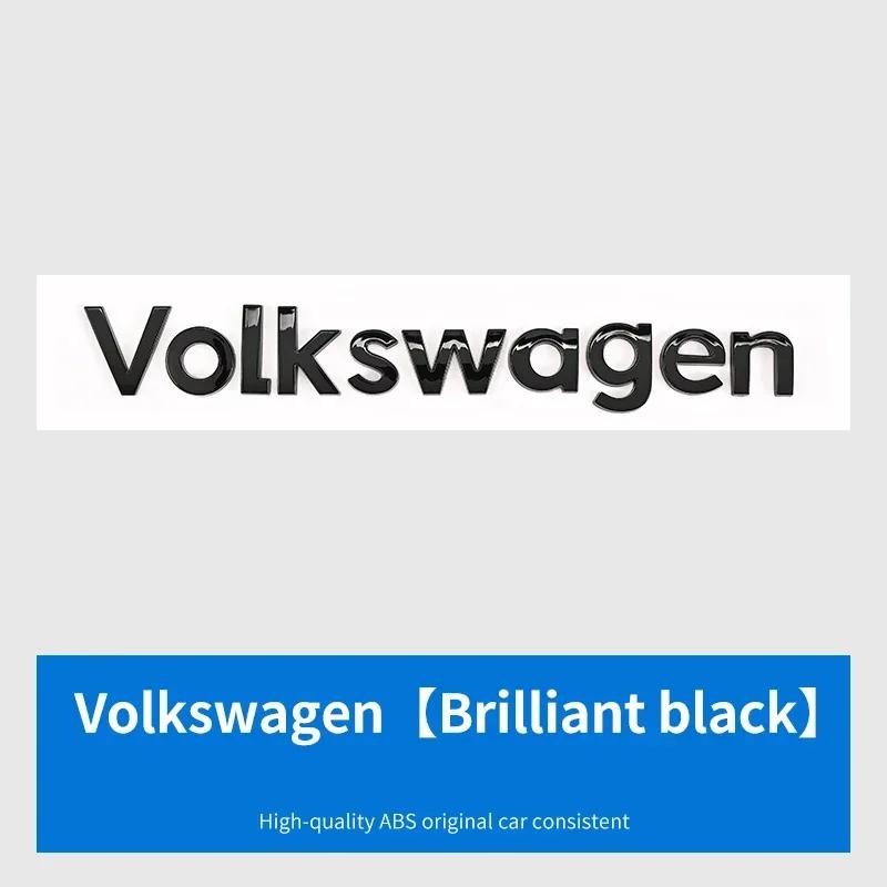 Для VW Для Volkswagen GTI/CC/V6/V8/Caddy/Jetta/Lavida специальная наклейка-шильдик на багажник из АБС-пластика серебристо-черная декоративная наклейка w
