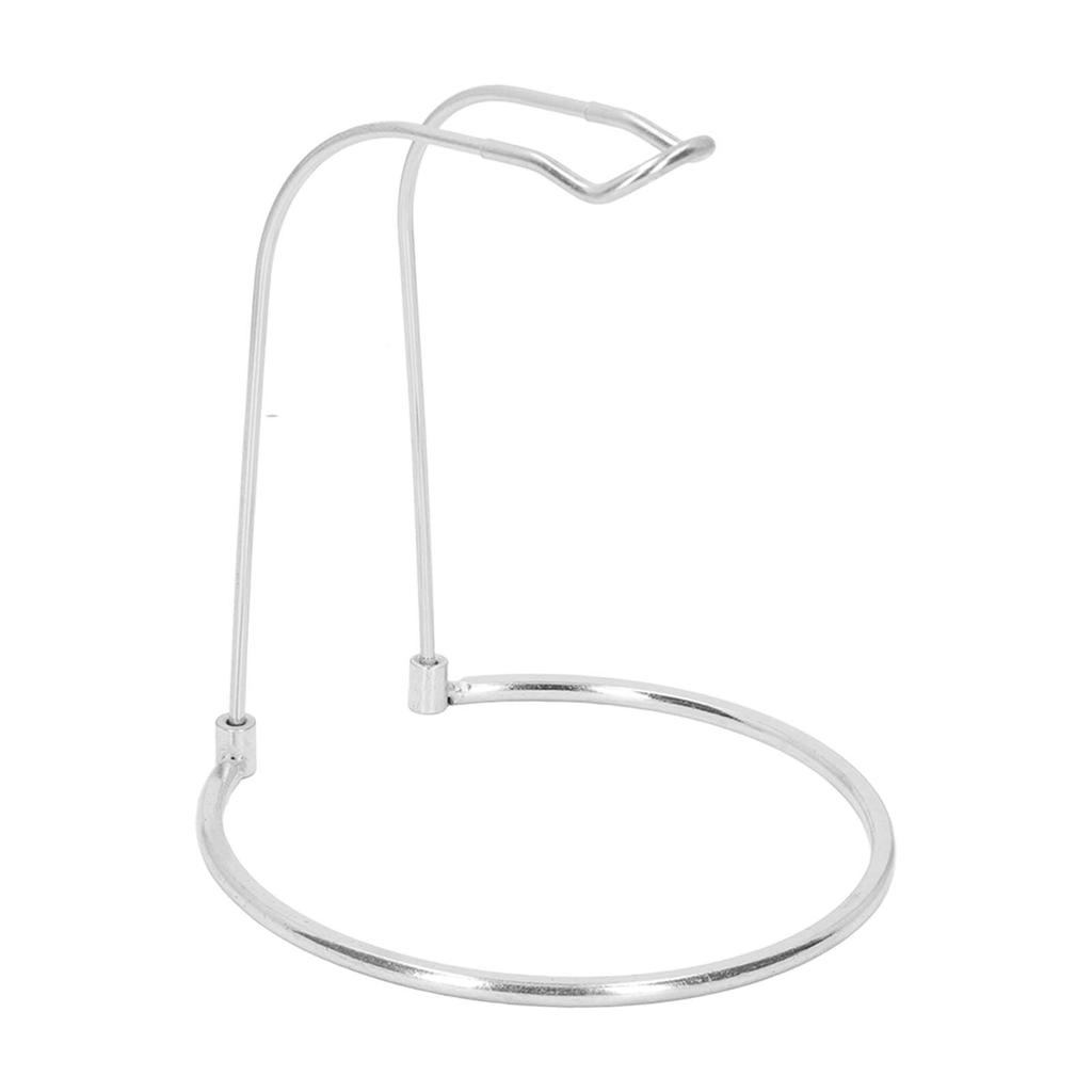   Reel Rack Stainless Steel Short Type U Shaped Upper Frame Round Base Lightweight Detachable Fishing Gear Stand
