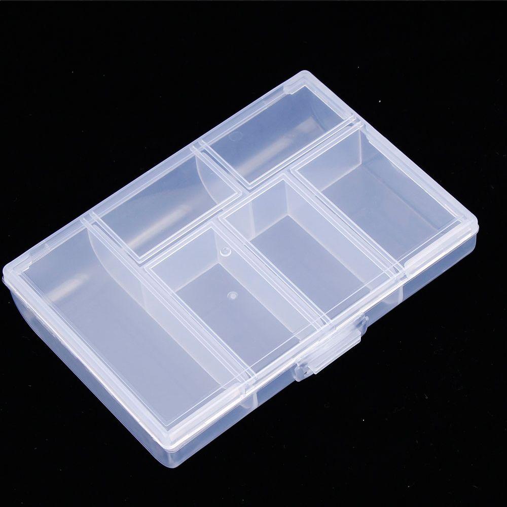 Transparent Coin Plastic Pill Case Jewelry Organizer Storage Box Candy cases
