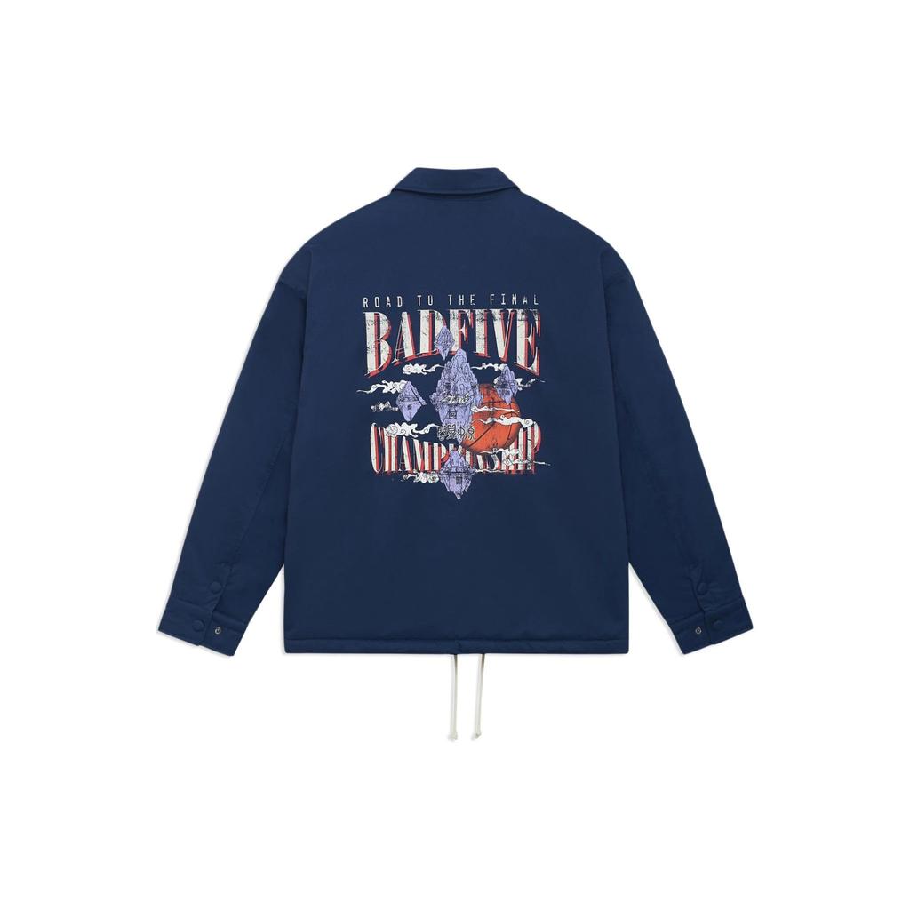 Подкладка Badfive с логотипом бренда, однобортная однобортная куртка с лацканами, мужские куртки темно-синего цвета AFDSD43-2