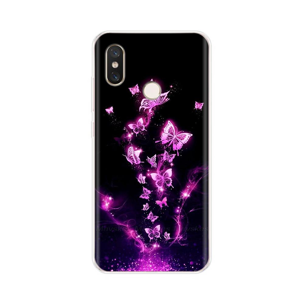 Для Xiaomi Mi 8 Чехол Mi8 Чехол для телефона Панда Бабочка Мягкая Силиконовая Задняя Крышка Для Xiaomi8 M1803E1A Чехол Модный Funda Сумки Корпус