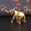 Solid Copper Tea Pet Elephant Figurines Miniatures Figurines Desktop Ornaments Animal Crafts