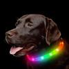 Led Dog Collar , Rechargeable Rainbow Color Changing Light Up Dog Collars, Waterproof Dog Lights Make Pet Visible And Safety For Night Walkingrainbow