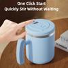 Портативная автоматическая чашка для смешивания USB 304 из нержавеющей стали электрическая вращающаяся водонепроницаемая чашка для молока и кофе Macaron Color Blender Mixer