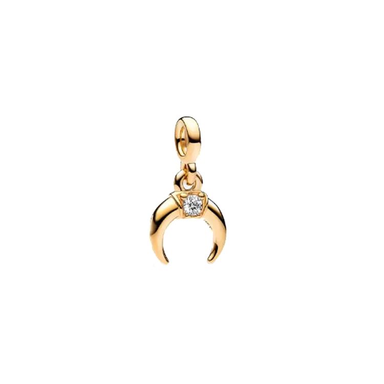 Pandora Crescent Moon Pendant Women jewelry Gold 762692C01