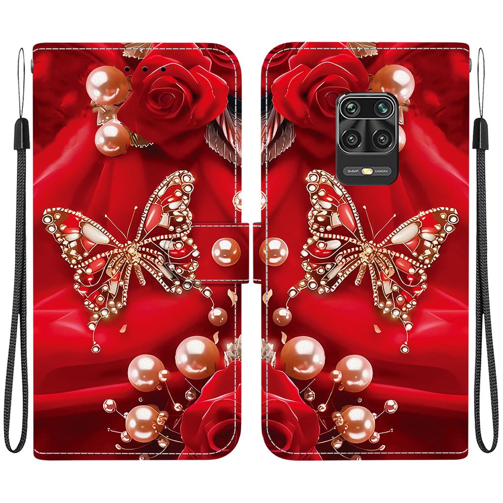 Чехол-книжка из искусственной кожи ручной работы для Xiaomi Redmi Note 10 Lite, противоскользящая противоударная крышка с ремешком на запястье и дизайном в виде сердца/розы/кошки