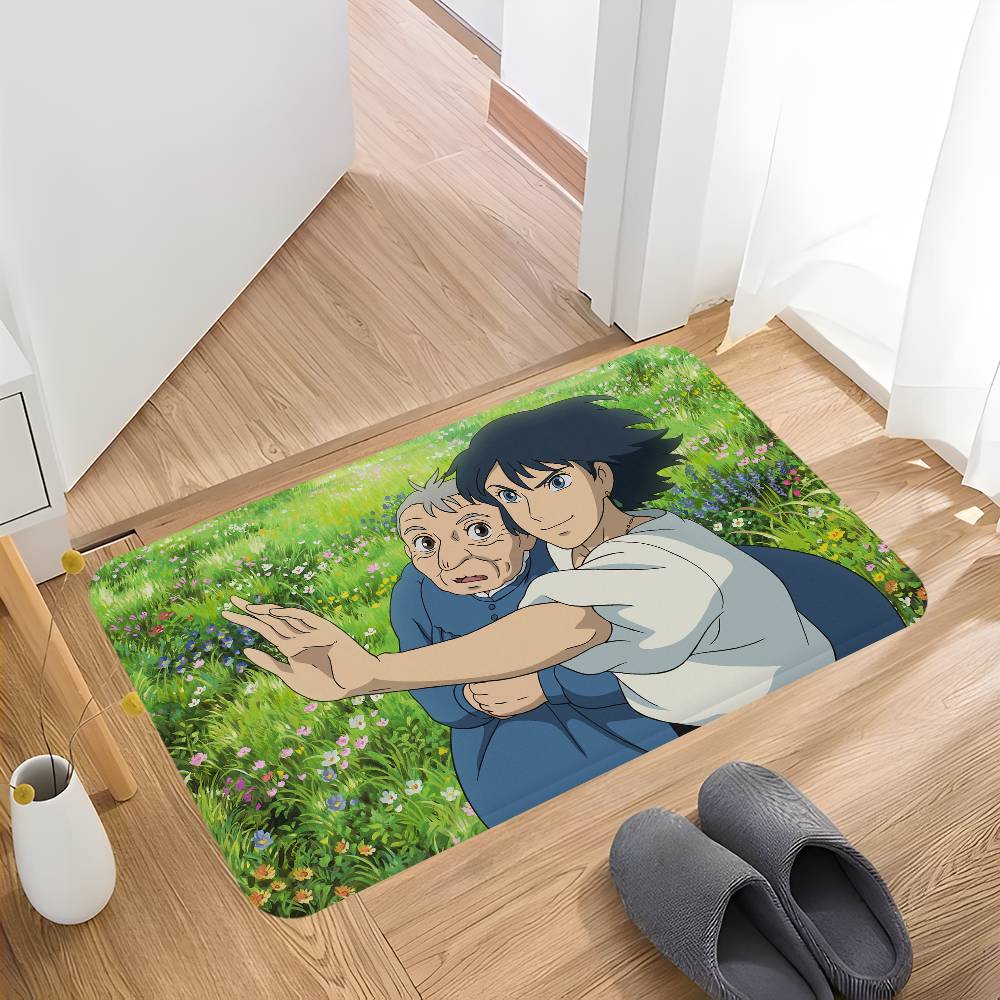 Японское Аниме Х-Ходячий М-Замок Коврик для ванной комнаты Стиль ИНС Мягкий коврик для пола в спальне Дом Прачечная Коврик Противоскользящий Приветственный коврик