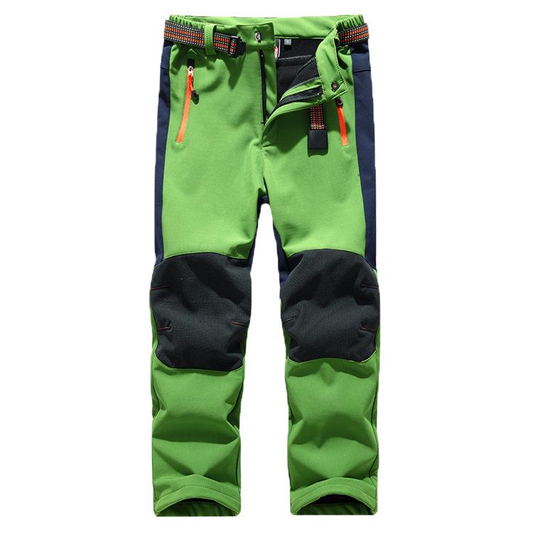 Children's Windproof, Waterproof, Warm Ski Pants for Boys & Girls - Plain Design for Older Kids