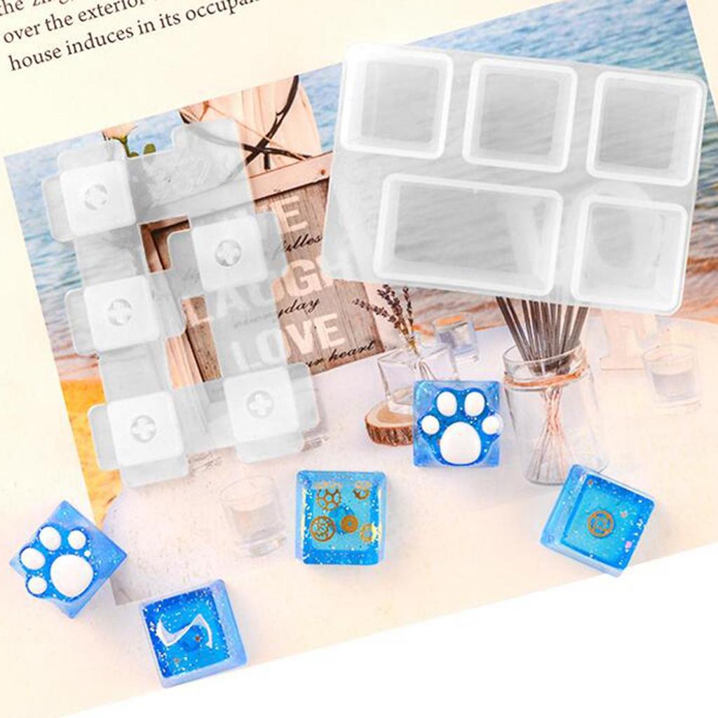 Durable Silicone Mechanical Keyboard DIY Shape Keycaps Cat Claw, ESC, Tab, Caps