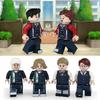 6 PCS School Uniform Minifigure Building Blocks Toys Birthday Gift for Boys & Girls