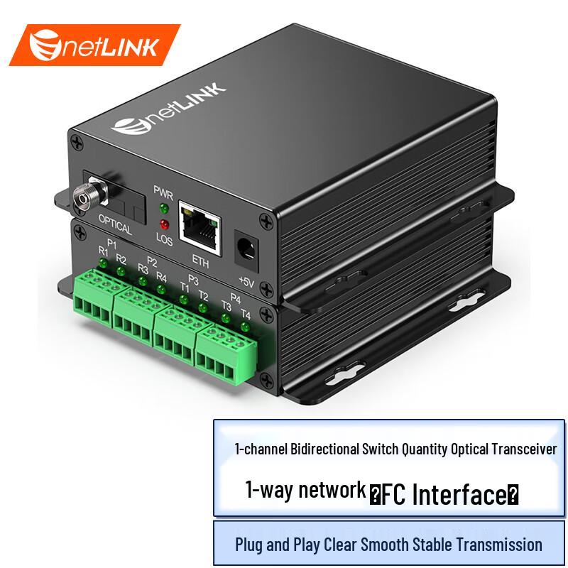netLINK HTB Series Bidirectional Switch Signal Fiber Optic Transceiver